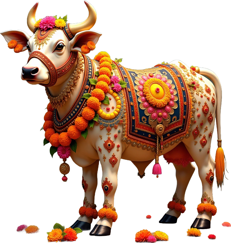 Festive Indian Cow